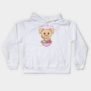 All I Need is ramen and dogs, ramen and dogs Kids Hoodie